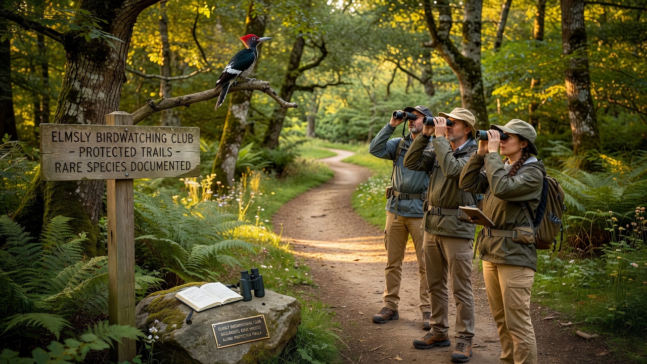Elmsly Birdwatching Club Records Rare Species Sightings on Protected Trails